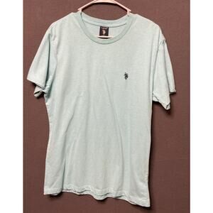 US Polo Assn. Men’s T-Shirt Large Blue Embroidered Logo 60/40 Cotton Blend